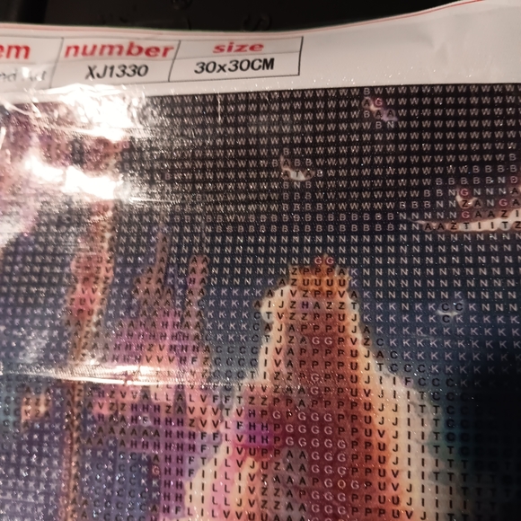 Diamond Painting Kit with Princess Design 30x30 - Picture 2 of 5